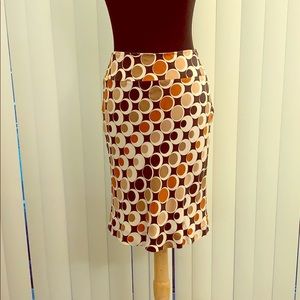 Banana Republic polka dot silk skirt.